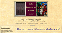 Desktop Screenshot of galaxpresbyterianchurch.com